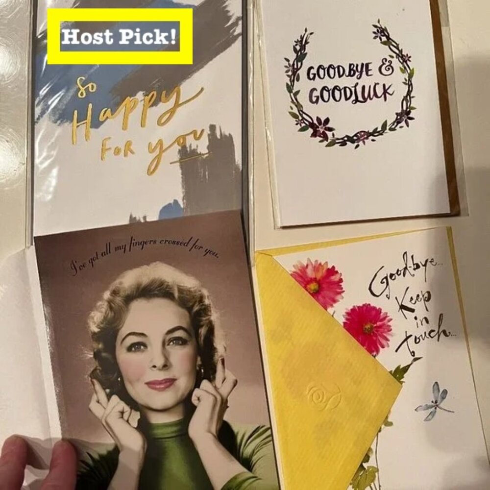 Goodbye, Good Luck and Congratulations (Set of 4 cards)‎